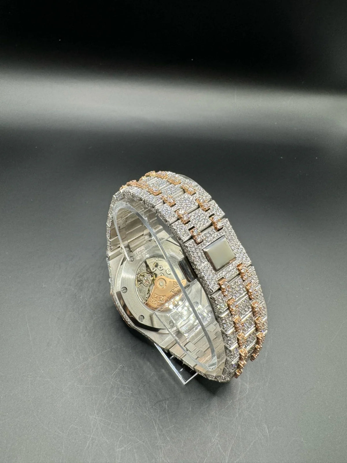 TWO-TONE ROSE MOISSANITE WATCH (41MM)