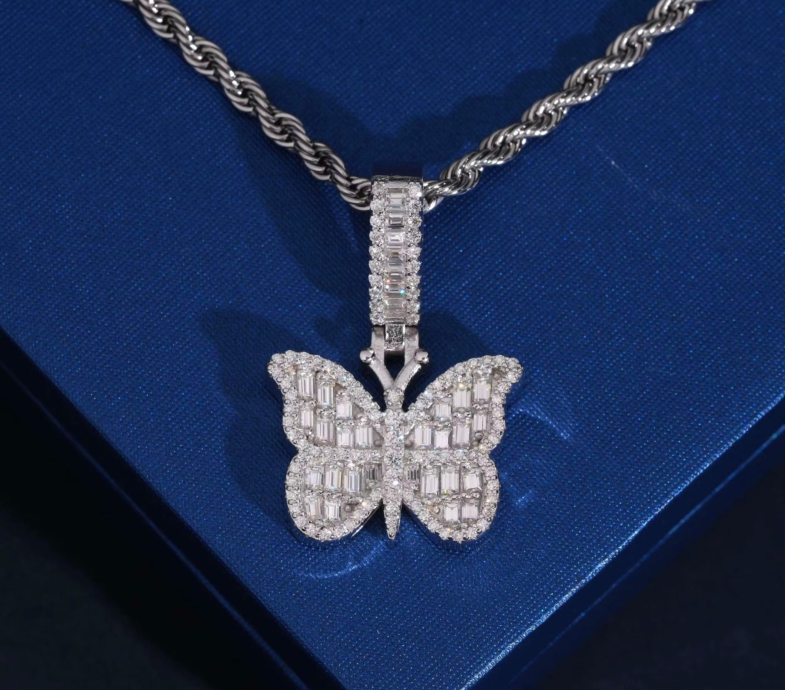 Butterfly Baguette Pendant
