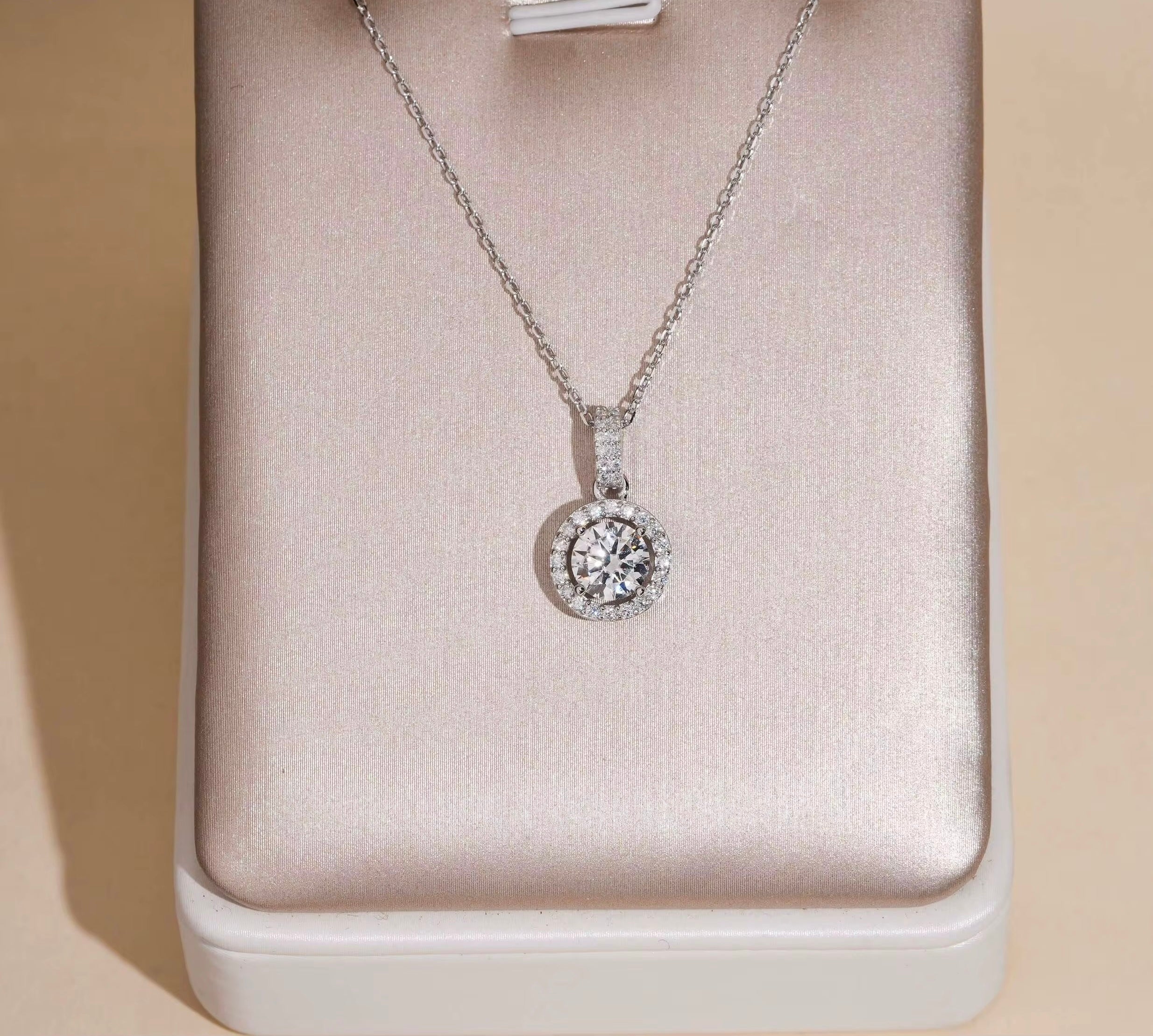 The Halo Glow Stud Necklace