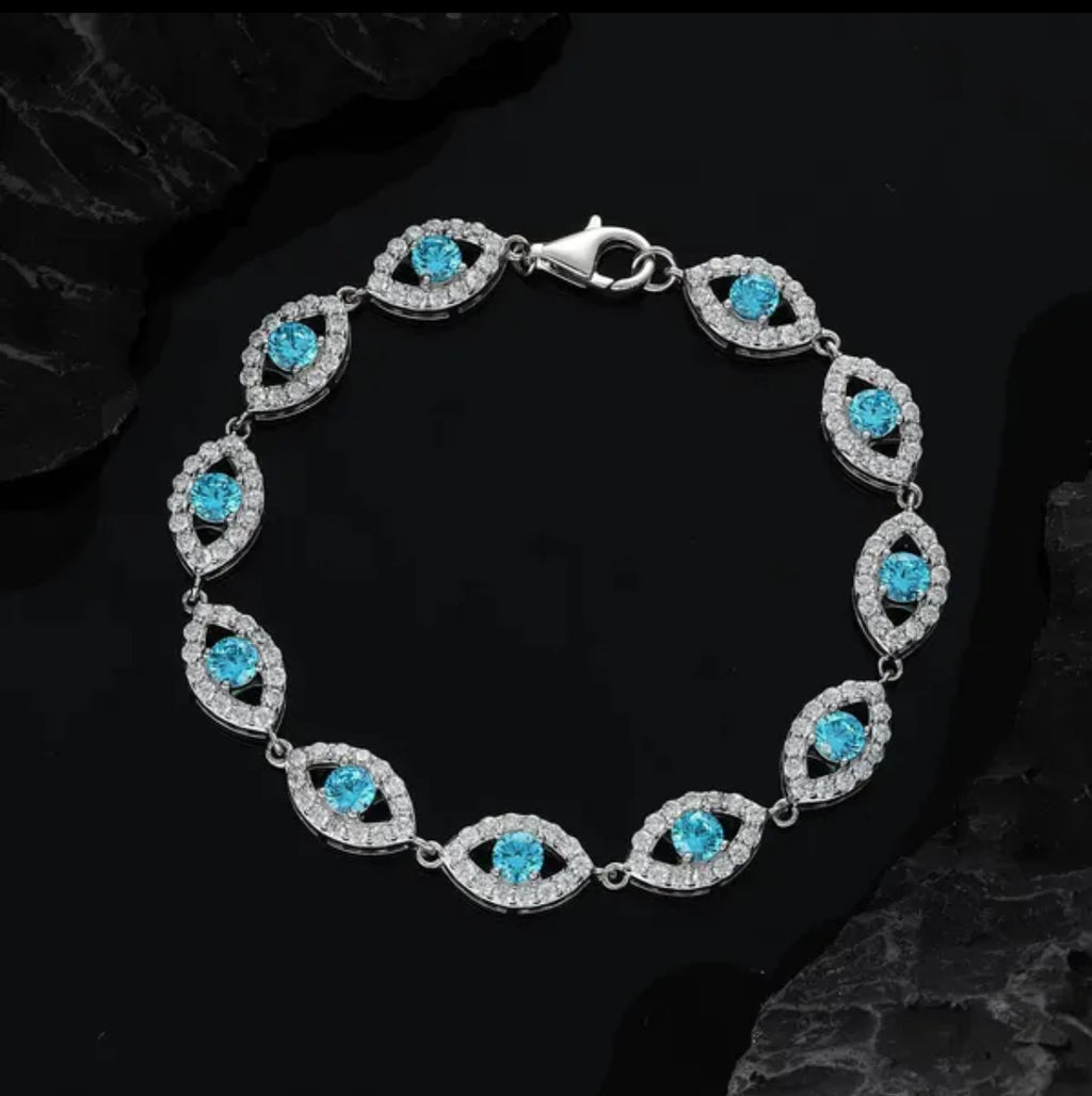 Frostbite Evil Eye Tennis Bracelet