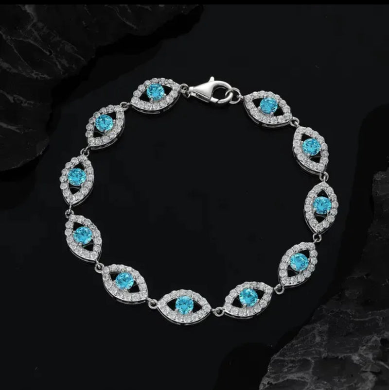 Frostbite Evil Eye Tennis Bracelet