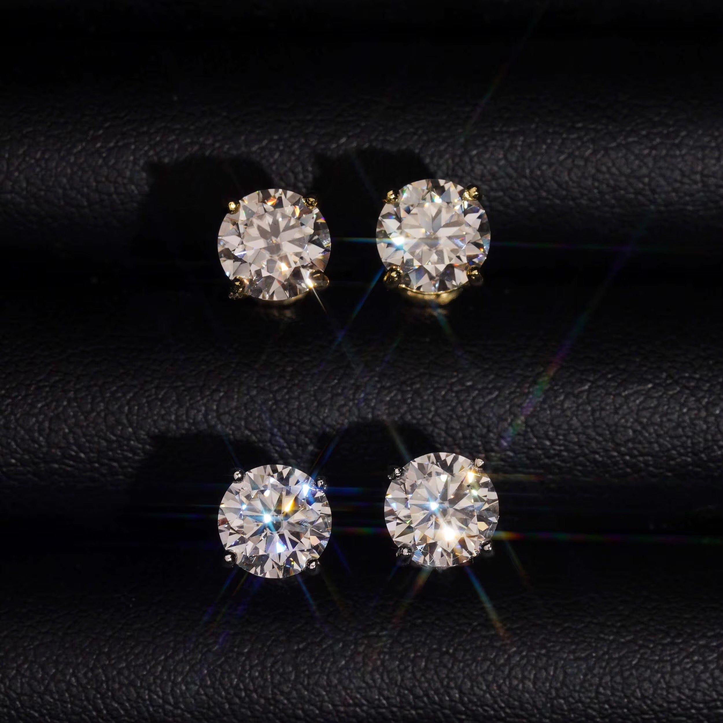 Moissanite Stud Earrings (7mm)