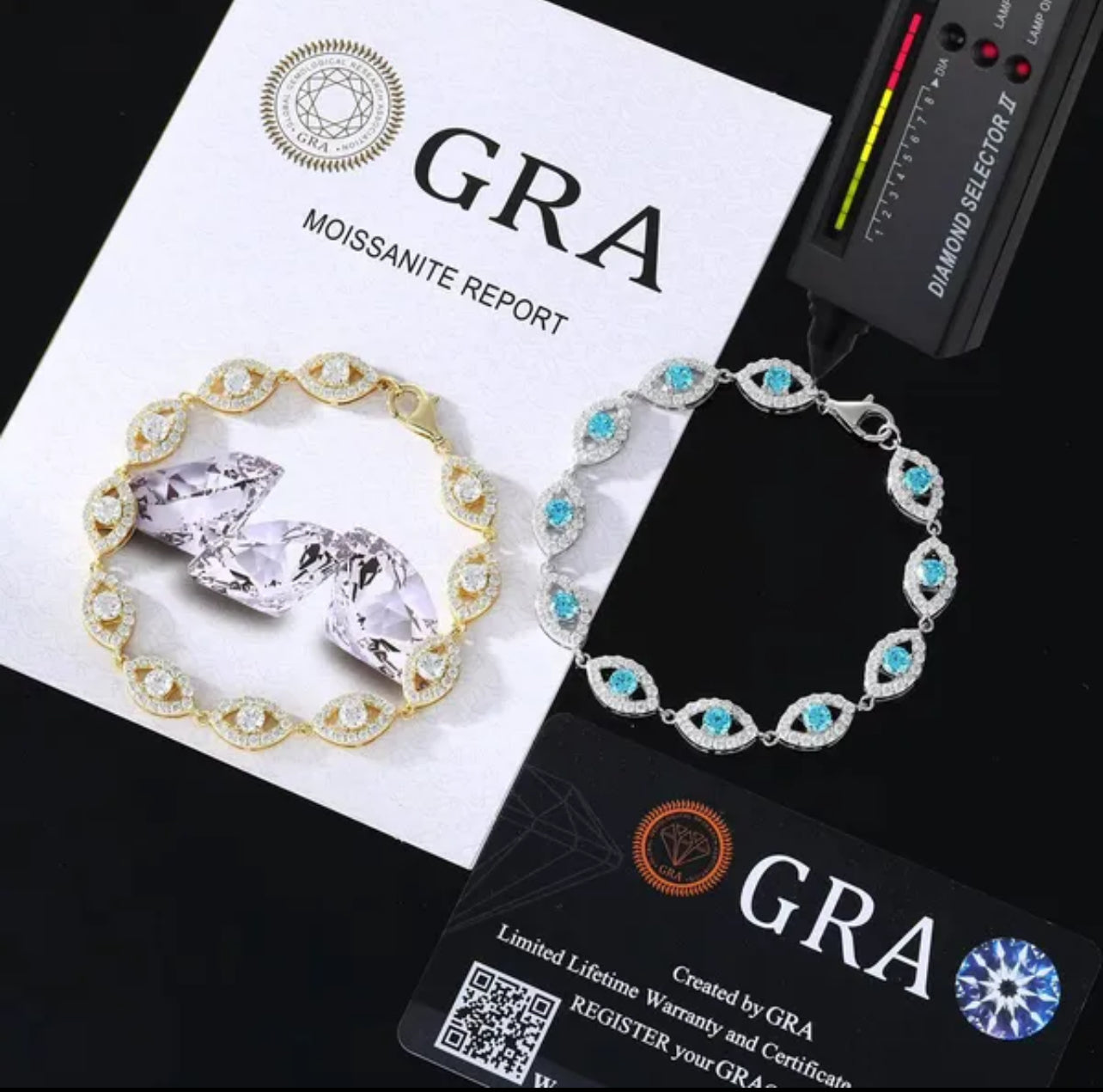 Frostbite Evil Eye Tennis Bracelet