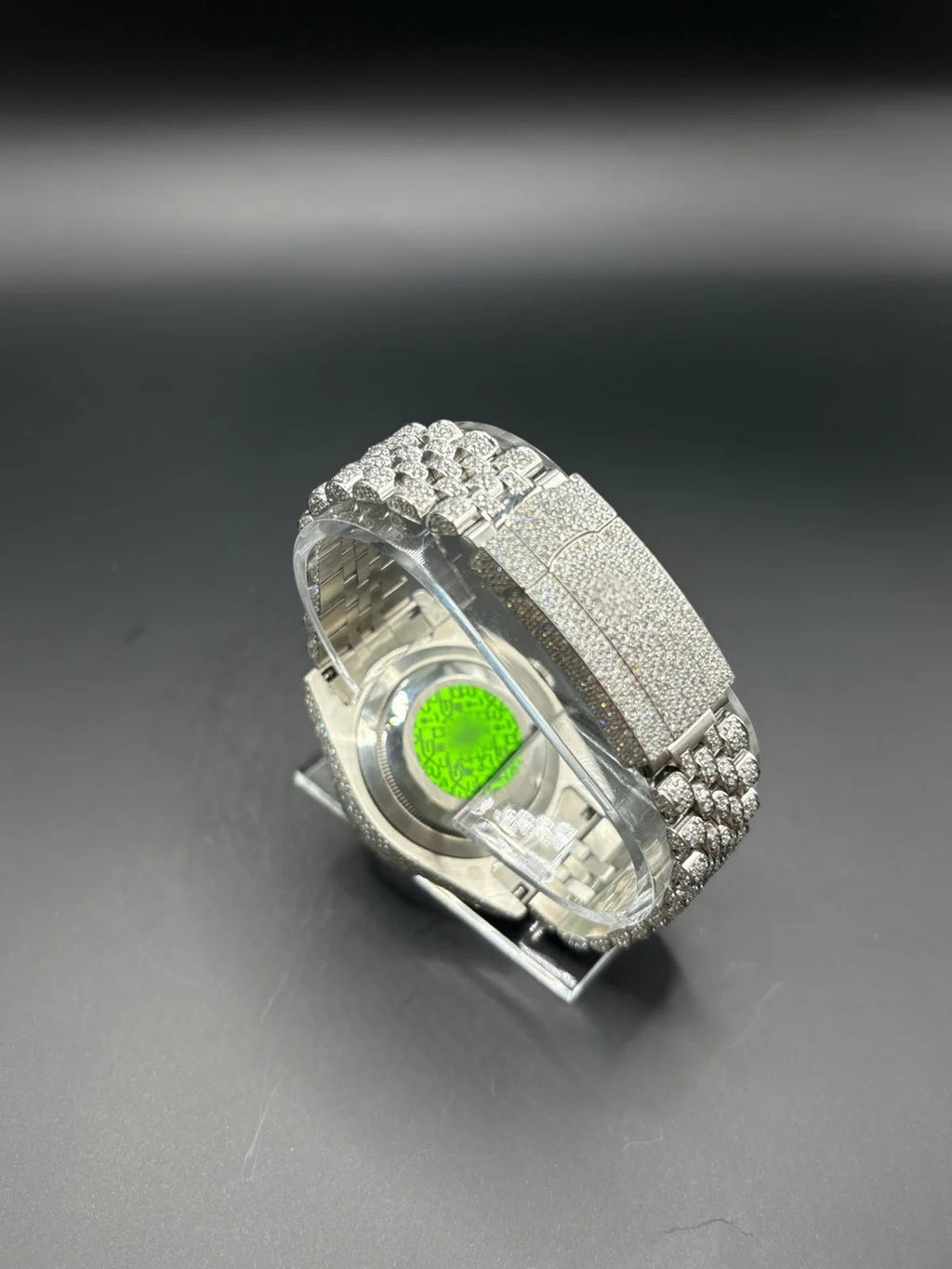 MOISSANITE WATCH WITH JUBILEE BRACELET (41MM)