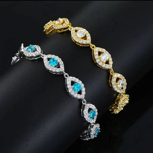 Frostbite Evil Eye Tennis Bracelet