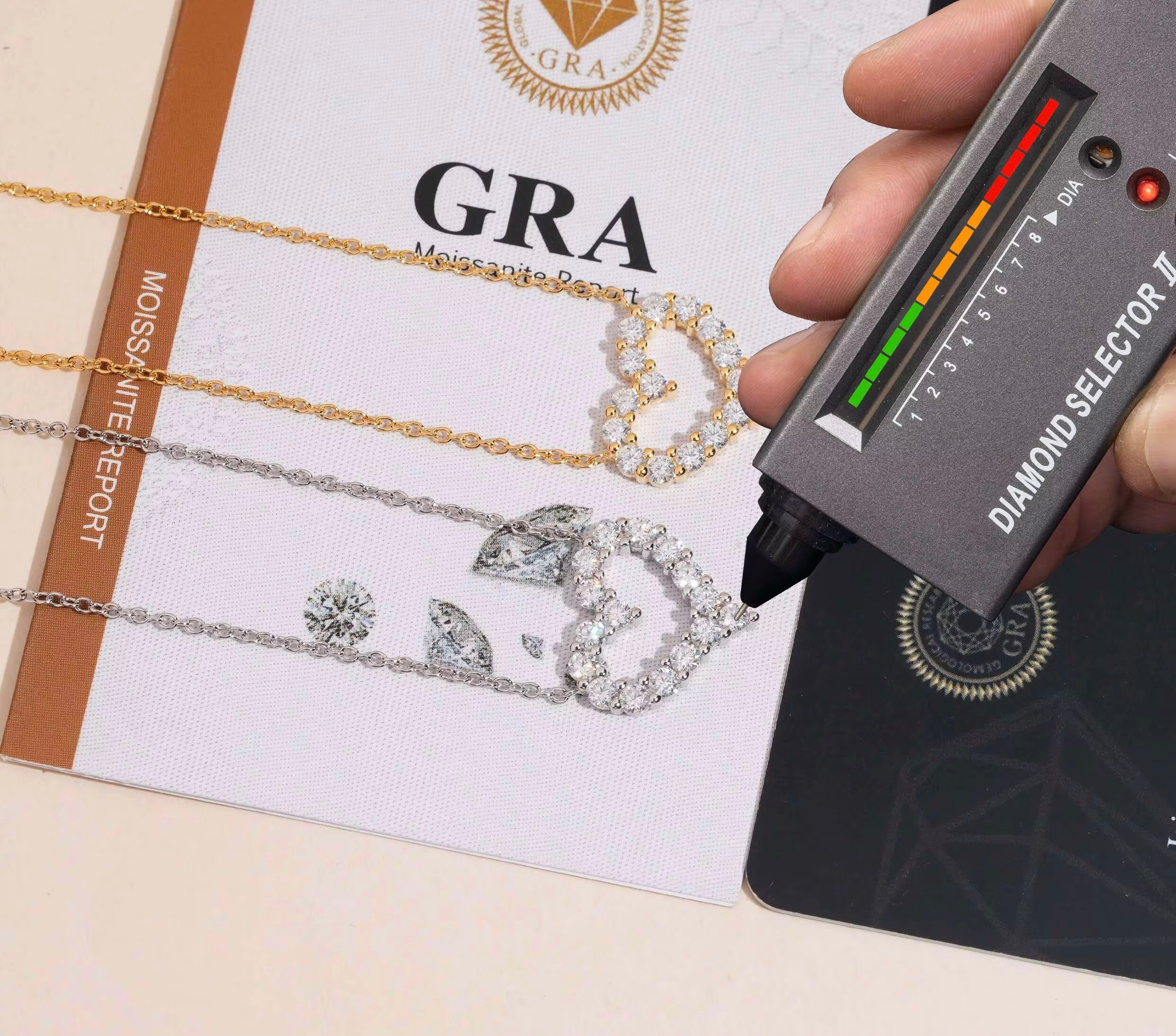 Iced Heart Pendant Necklace