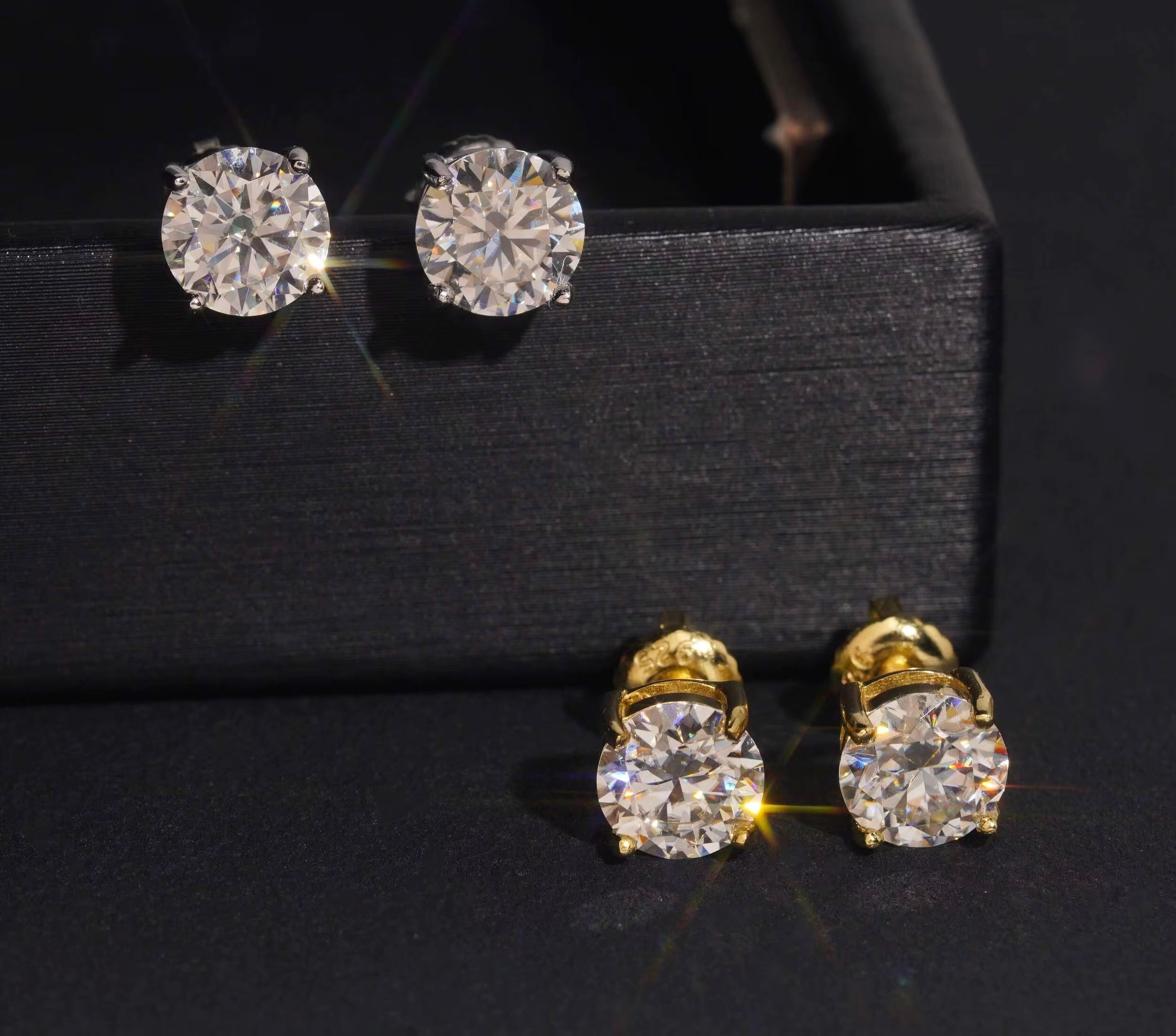 Moissanite Stud Earrings (7mm)