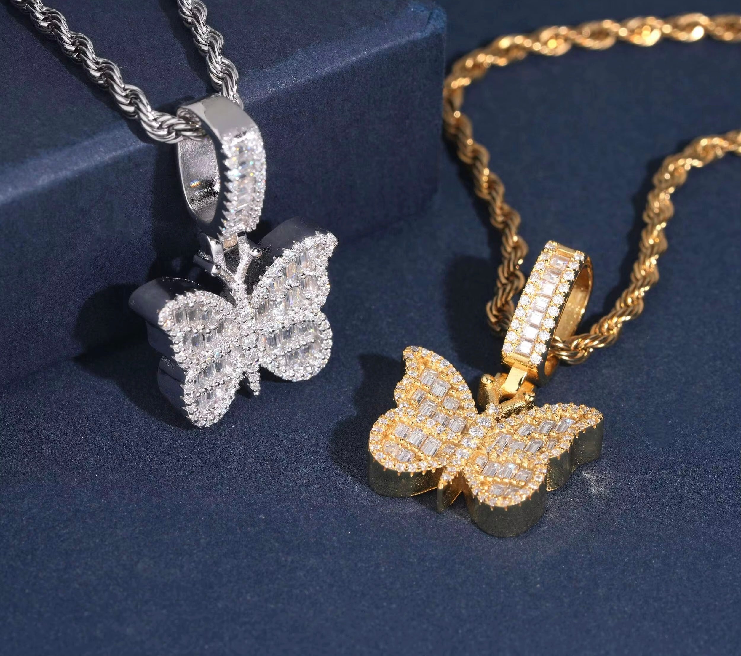 Butterfly Baguette Pendant