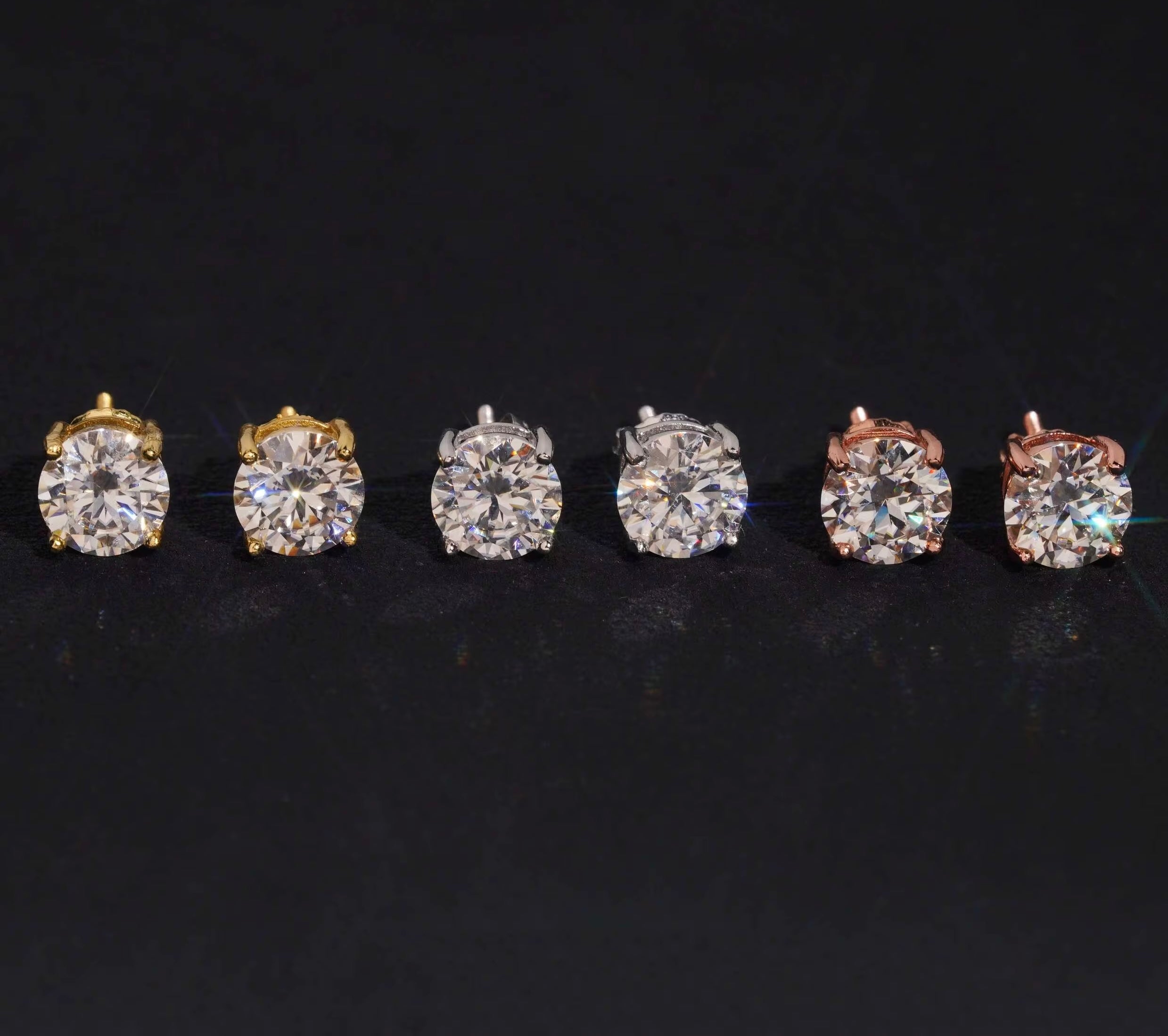 Moissanite Stud Earrings (7mm)